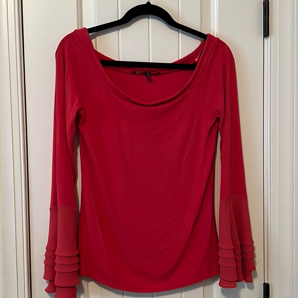 EUC WHBM Boat Neck Long Sleeve Top